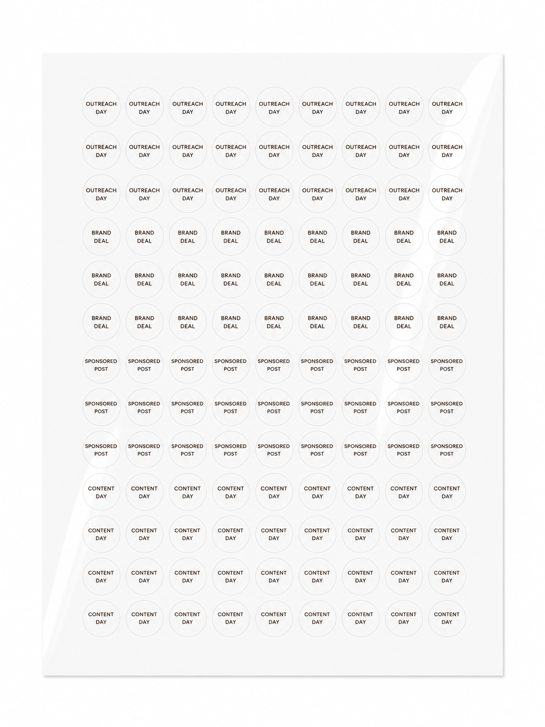 Influencer Sticker Sheet