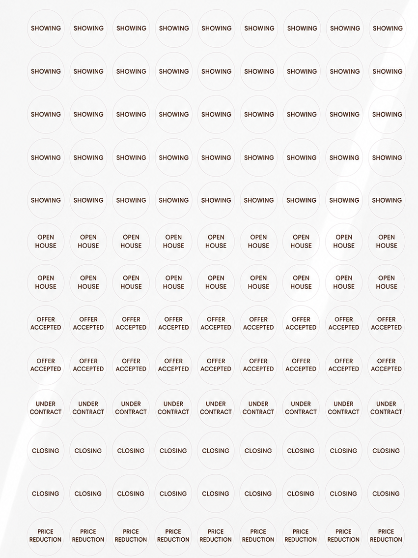 Real Estate Sticker Sheet
